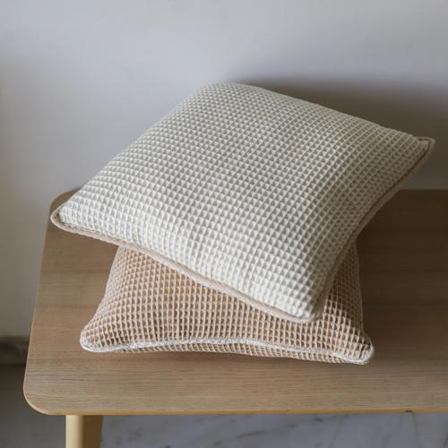Akiiko Piqué Waffle Cushion Cover with Edging 550x550mm