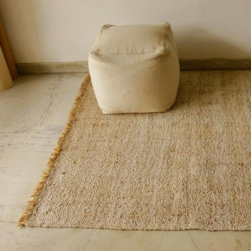 Akiiko Handwoven Olio Jute Rug with Fringes - Medium 2550x1330mm