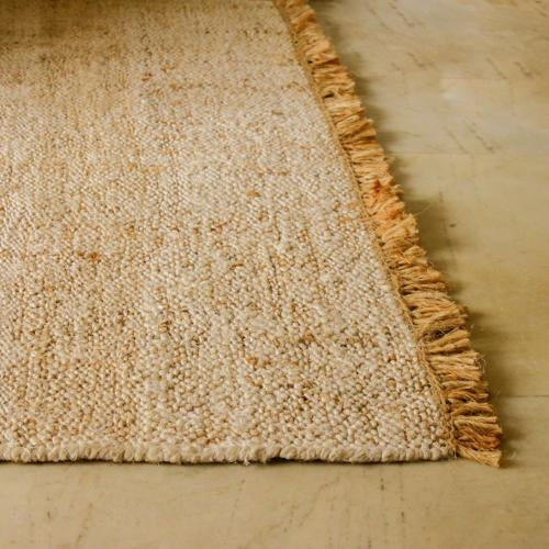 Akiiko Handwoven Olio Jute Rug with Fringes - Medium 2550x1330mm