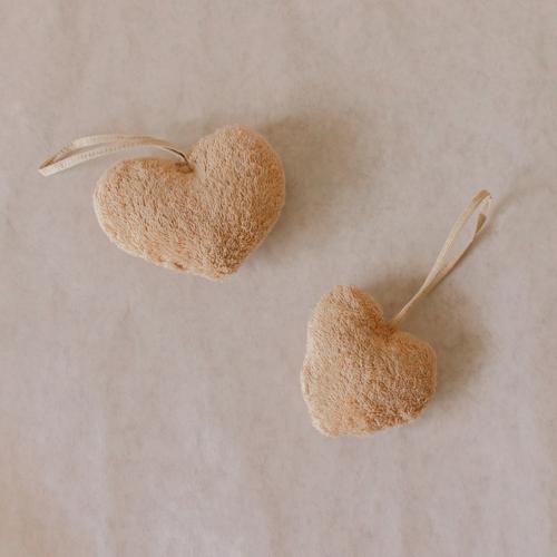 Akiiko Toffee Terry PUffy Heart Charm - Large