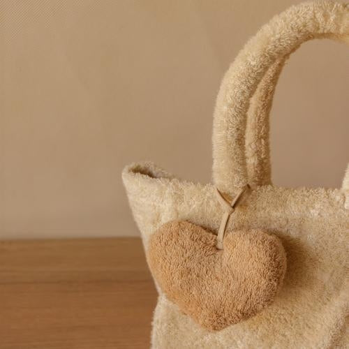 Akiiko Toffee Terry PUffy Heart Charm - Large