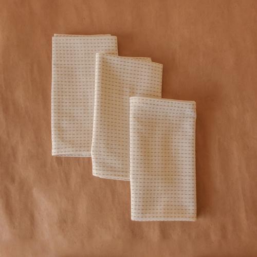 Akiiko Stripe Woven Kitchen Towel- Chalk - Set of 2