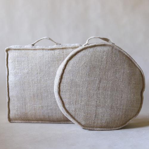 Akiiko Hemp Meditation Cushion - Circle 400x400x100mm