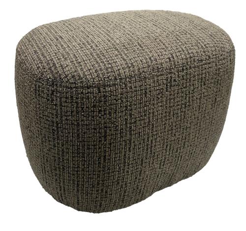 Bella Accent Ottoman Caramel & Black