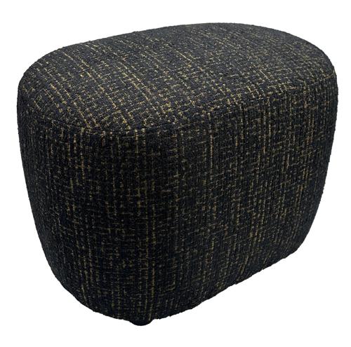 Bella Accent Ottoman Gold & Black