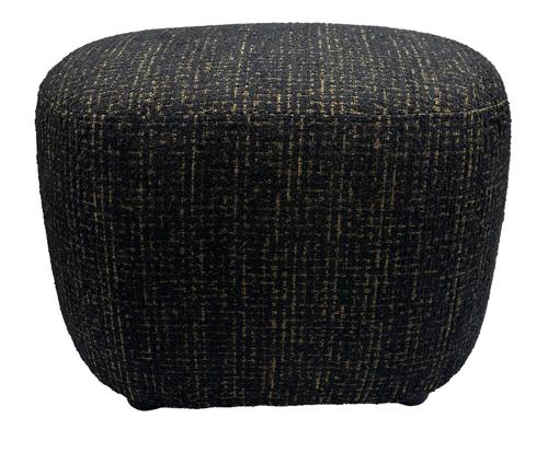 Bella Accent Ottoman Gold & Black