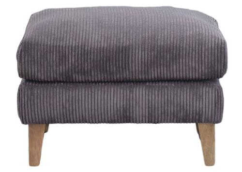 King Henry Ottoman Dark Grey