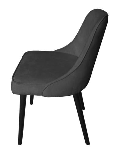 Pedro Dark Grey Velvet Dining Chair