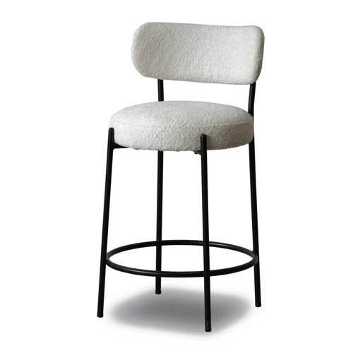 Oscar Boucle Barstool 65cm Natural
