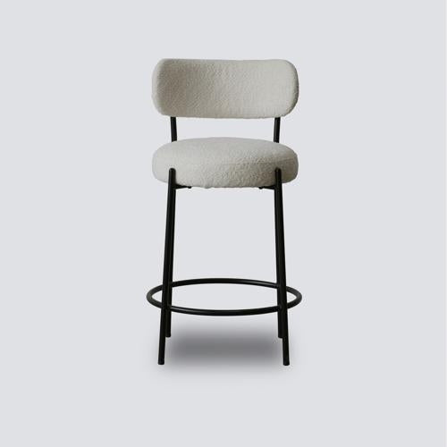 Oscar Boucle Barstool 65cm Natural