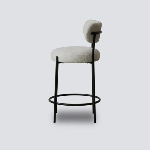 Oscar Boucle Barstool 65cm Natural