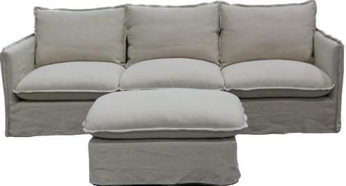 Villa Signature Corner Suite Ottoman Salt & Pepper