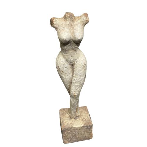 Vintage Bust Antique Marble 150x150x680mm