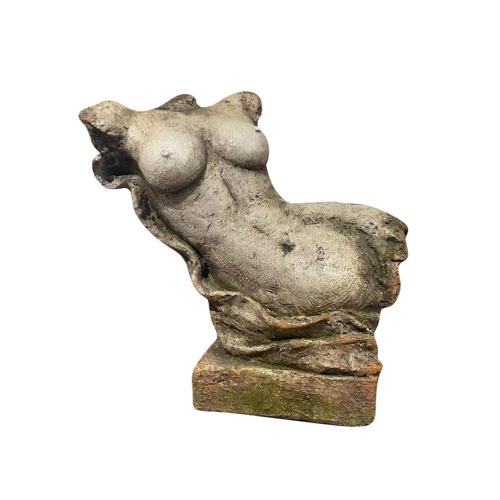 Vintage Bust Antique Marble 400x180x400mm