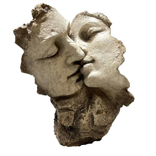 Vintage Kissing Heads Antique Marble