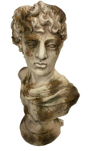 David Bust Indoor/Outdoor Antique Marble Composite