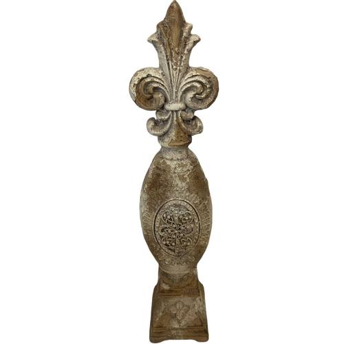 Finial Indoor/Outdoor Antique Marble Composite 120x110x540mm