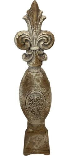 Finial Indoor/Outdoor Antique Marble Composite 120x110x540mm