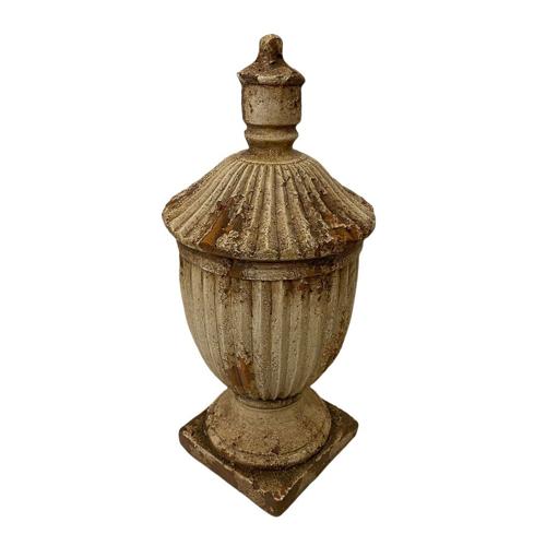 Urn with Lid Indoor/Outdoor Antique Marble Composite