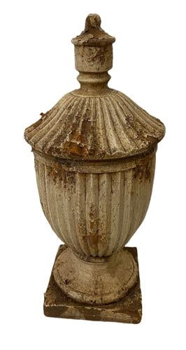 Urn with Lid Indoor/Outdoor Antique Marble Composite