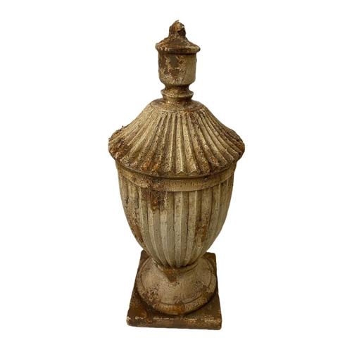 Urn with Lid Indoor/Outdoor Antique Marble Composite 195x195x440mm