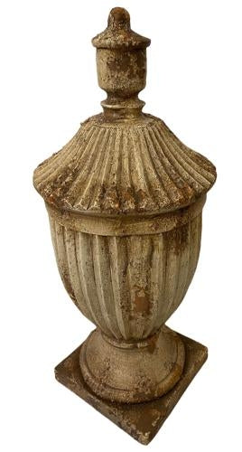 Urn with Lid Indoor/Outdoor Antique Marble Composite 195x195x440mm