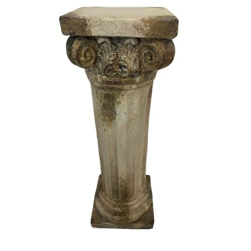 Plinth Indoor/Outdoor Antique Marble Composite 190x190x600mm