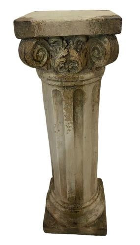 Plinth Indoor/Outdoor Antique Marble Composite 190x190x600mm