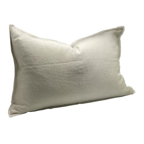 Linen Cushion Cover White 400x600mm