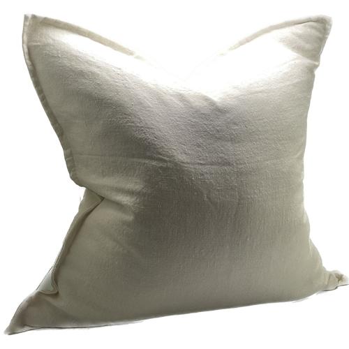 Linen Cushion Cover White 550x550mm