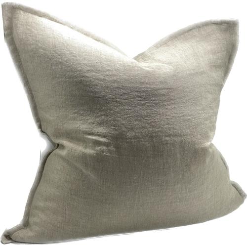 Linen Cushion Cover Natural Chambray 550x550mm