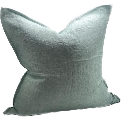 Linen Cushion Cover Mint 550x550mm
