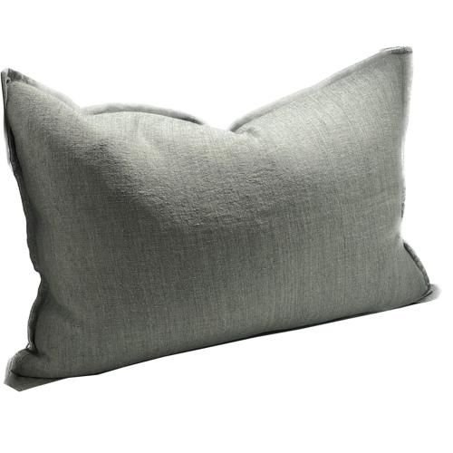 Linen Cushion Cover Blue Grey 400x600mm
