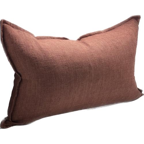 Linen Cushion Cover Merlot 400x600mm