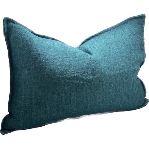 Linen Cushion Cover Emerald 400x600mm