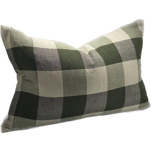 Linen Cushion Cover Olive 400x600mm