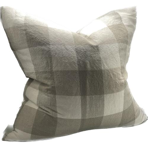 Linen Cushion Cover Milk 550x550mm