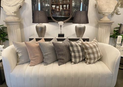 Linen Cushion Cover Softpine 550x550mm