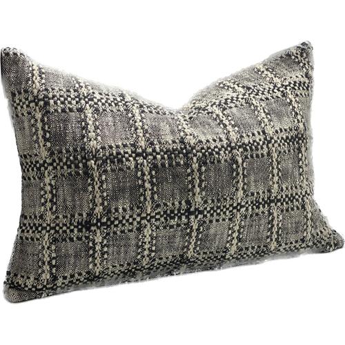 Linen Cushion Cover Black 400x600mm SC9053