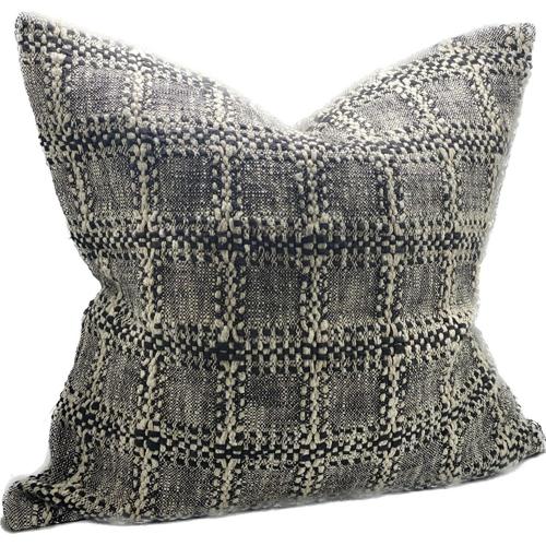 Linen Cushion Cover Black 550x550mm SC9054