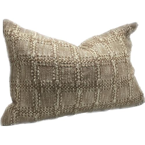 Linen Cushion Cover Brown 400x600mm