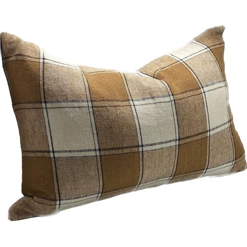 Linen Cushion Cover Tobacco 400x600mm