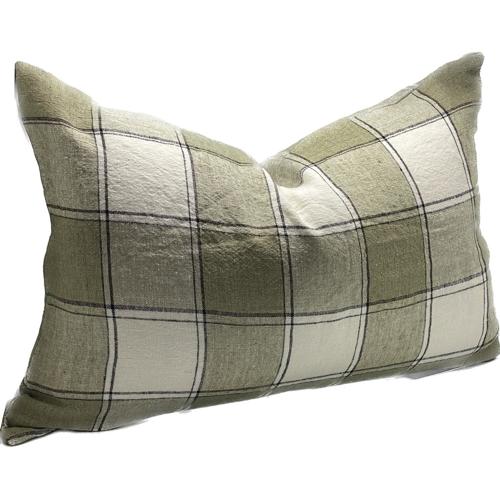 Linen Cushion Cover Sage 400x600mm