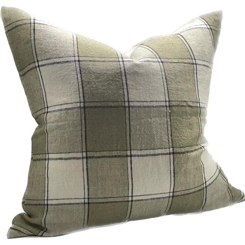 Linen Cushion Cover Sage 550x550mm
