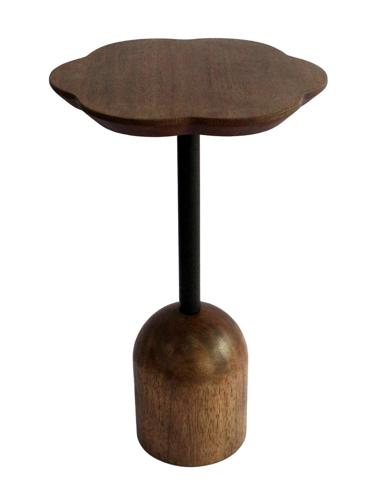 Clover Side Table Walnut 300x300x520mm