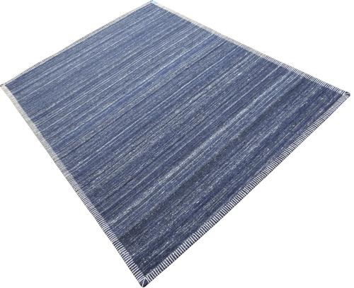 Antis Hand Loom Carpet Wool Viscose Indigo