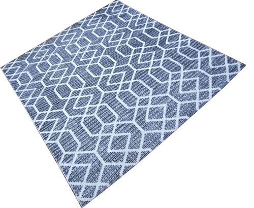 Magnus Machine Knit Rug Micro Polyester Blue / White 2400x1600mm
