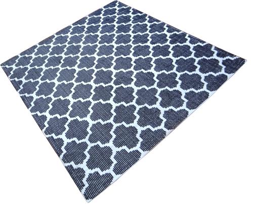 Magnus Machine Knit Rug Micro Polyester Indigo / White 2400x1600mm