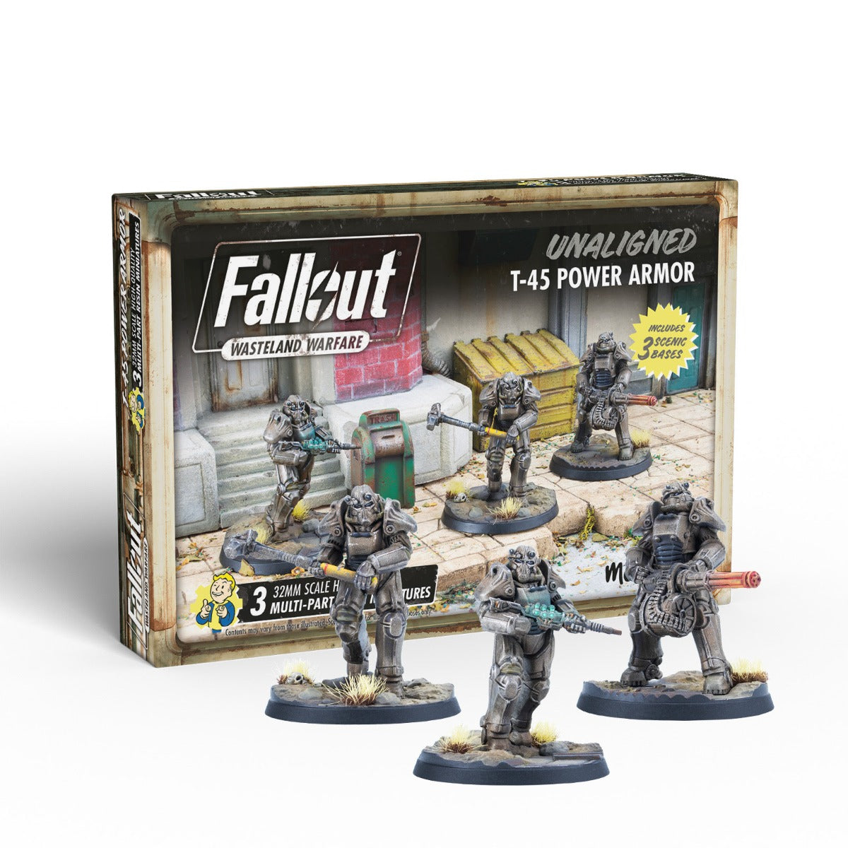 Fallout Wasteland Warfare - Unaligned T-45 Power - Miniature Figure