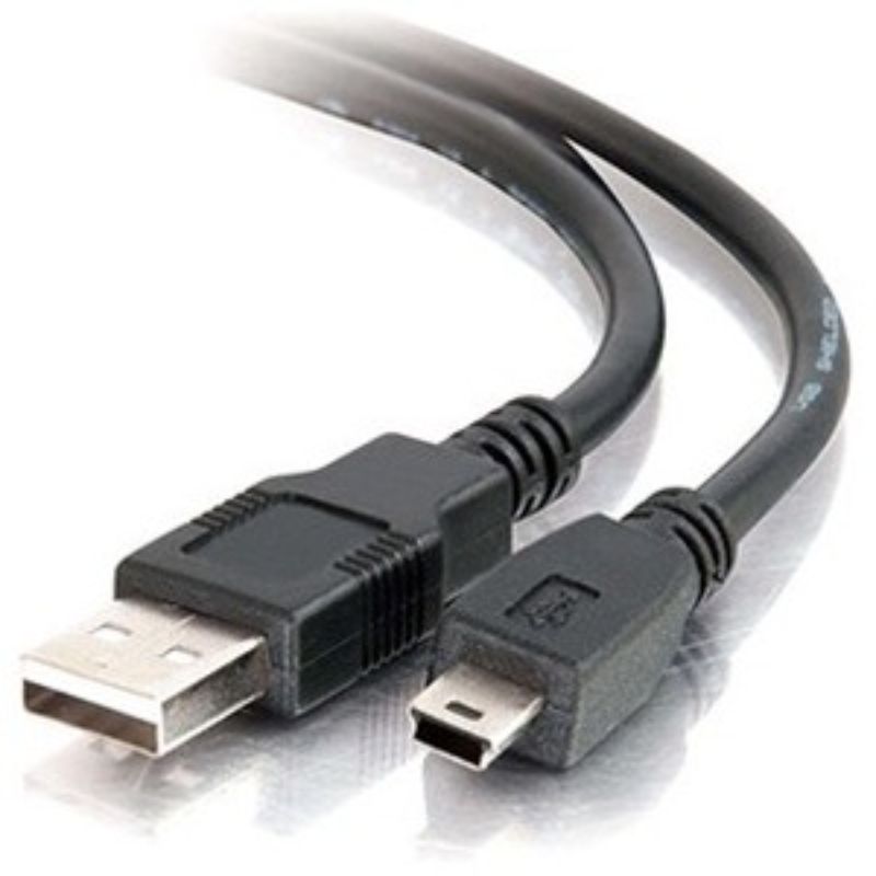 Alogic 5m USB 2.0 Type A to Mini B Male Cable for Data Transfer & Charging - Black